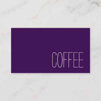 Simple Stymie Word Dark Loyalty Coffee Punch-Card Treuekarte