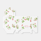 Simple Sweet Greenery Strawberry Baby Shower Geschenkschachtel (Ungefaltet)