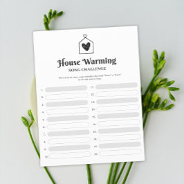 Simple Sweet Heart House Erwärmung Party Game