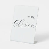 Simple Table Number Eleven  Sockelschild (Vorderseite)