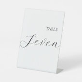 Simple Table Number Seven  Sockelschild (Vorderseite)