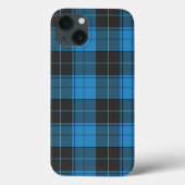 Simple tartan pattern in dark blue Case-Mate iPhone hülle (Rückseite)