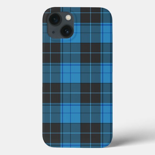 Simple tartan pattern in dark blue Case-Mate iPhone hülle (Rückseite)