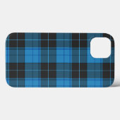 Simple tartan pattern in dark blue Case-Mate iPhone hülle (Rückseite (Horizontal))