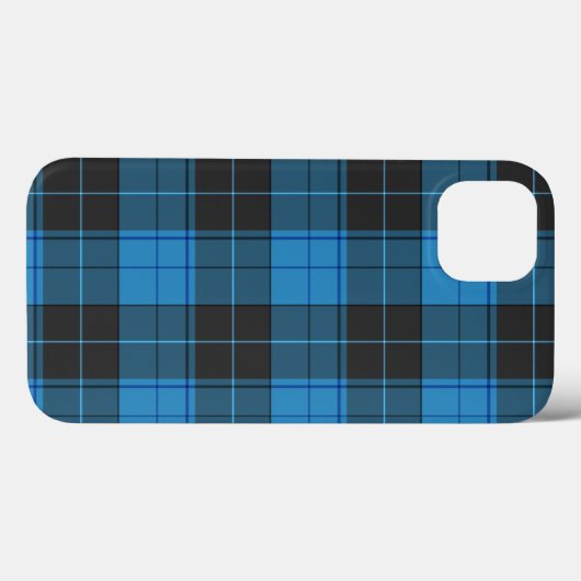 Simple tartan pattern in dark blue Case-Mate iPhone hülle (Rückseite (Horizontal))