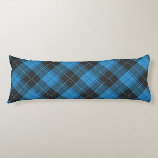 Simple Tartan Pattern in Dark Blue Seitenschläferkissen