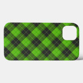 Simple tartan pattern in dark green diagonal Case-Mate iPhone hülle (Rückseite (Horizontal))