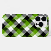 Simple Tartan Plaid Neon Green Case-Mate iPhone Hülle (Rückseite (Horizontal))