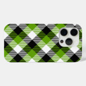 Simple Tartan Plaid Neon Green Case-Mate iPhone Hülle (Rückseite (Horizontal))