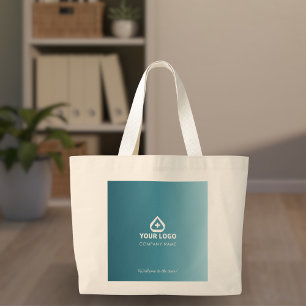 Simple Teal Behavioral Health Logo Willkommen Jumbo Stoffbeutel