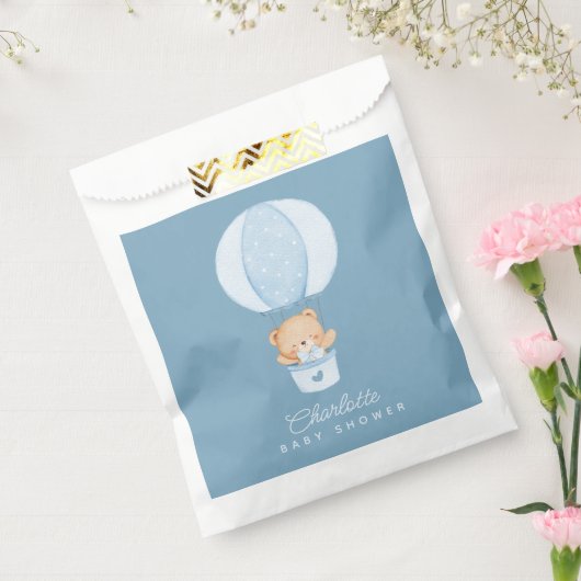 Simple Teddy Bear Blue Balloon Geschenktütchen (Versiegelt)