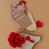 Simple Terracota Burnt Orange Calligraphy Wedding Einladung