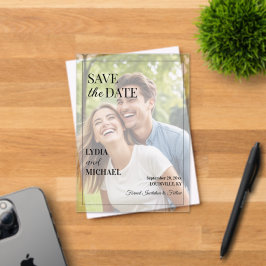 Simple Text Overlay Photo Acryleinladungen