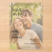 Simple Text Overlay Photo Acryleinladungen (Vorderseite)