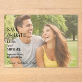 Simple Text Overlay Photo Acryleinladungen (Vorderseite)