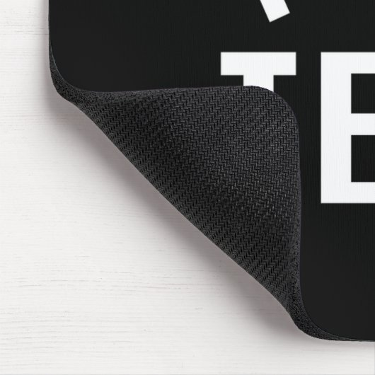 Simple Text Template Womens Long Sleeve Black _1 Mousepad (Ecke)