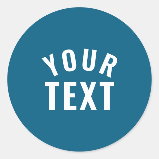 Simple Text Template Womens Long Sleeve Black _1 Runder Aufkleber (Vorderseite)