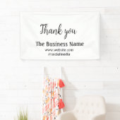 Simple thank you add business name details text t banner (Insitu)