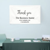 Simple thank you add business name details text t banner (Messeveranstaltung)