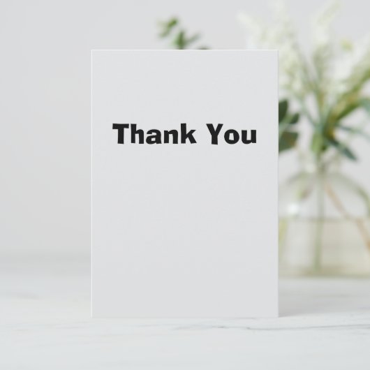 Simple Thank You Card Dankeskarte (Stehend Vorderseite)