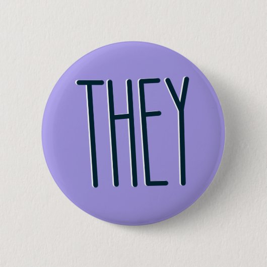 Simple THEY Pronoun Button (Vorderseite)