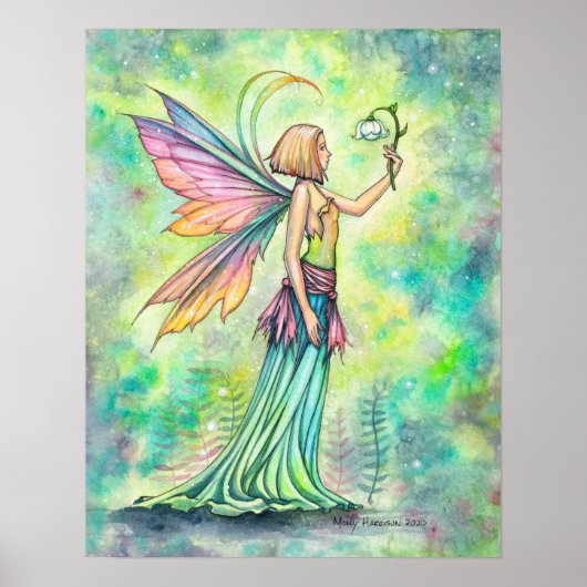 Simple Things Watercolor Fairy Illustration Poster (Vorne)