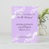 Simple Tiger Lily Floral Save the Date (Stehend Vorderseite)