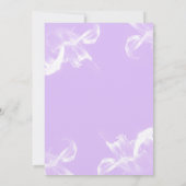 Simple Tiger Lily Floral Save the Date (Rückseite)