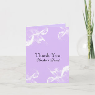 Simple Tiger Lily Floral Wedding Vielen Dank Dankeskarte