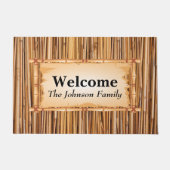 Simple Tiki Bamboo Sticks Fußmatte (Vorderseite)