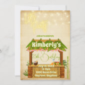 Simple Tiki Bar Birthday Einladung (Vorderseite)