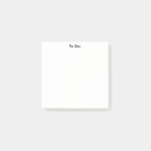 Simple To Do List - Post-It Notes Klebezettel (Vorderseite)
