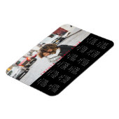 Simple Trendy Typography 2024 Photo Calendar Magnet (Linke Seite)