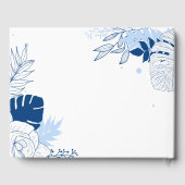 Simple Tropical Blätter Gästebuch (Rückseite)