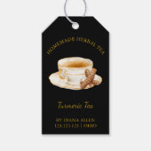 Simple Turmeric Tea Hang Tag Geschenkanhänger (Vorderseite)