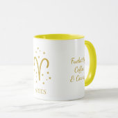 Simple Typoghraphy Aries Zodiac Symbol Coffee Tasse (VorderseiteRechts)