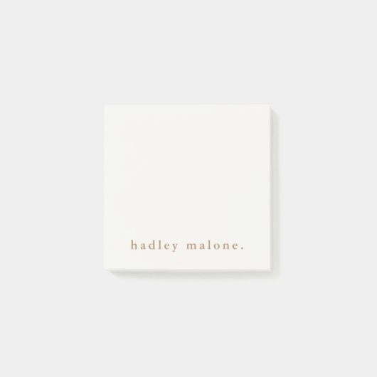 Simple Typografie Boho Post-it Klebezettel (Vorderseite)