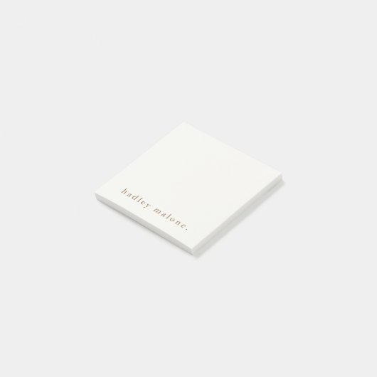 Simple Typografie Boho Post-it Klebezettel (angewinkelt)