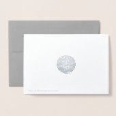 SImple Typografie | Holiday Greetings Folienkarte (Rückseite mit Umschlag)