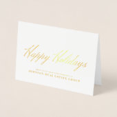 SImple Typografie | Holiday Greetings Folienkarte (Vorderseite)