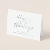 SImple Typografie | Holiday Greetings Folienkarte (Vorderseite)