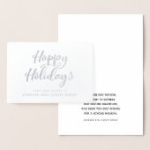 SImple Typografie | Holiday Greetings Folienkarte (Anzeige)