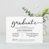 Simple Typografy Open House Abschluss Einladung (Stehend Vorderseite)