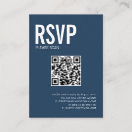 Simple Typografy Wedding Website QR Code UAWG Begleitkarte