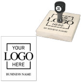 Simple Typography Custom Business Logo Branding Gummistempel (Stempel)