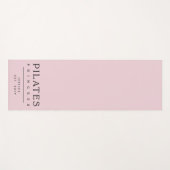 Simple Typography Custom Pink Pilates Princess Yogamatte (Vorderseite (Horizontal))