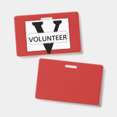 Simple V - Volunteer Ausweis (Front & Back)