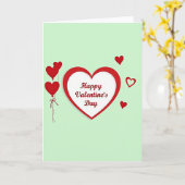 Simple Valentines Day Hearts Card Karte (Gelbe Blume)