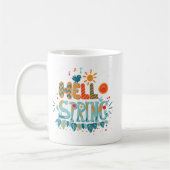 Simple Vibranine Hello Spring Blume Blätter Sunshi Kaffeetasse (Links)