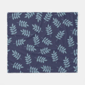 Simple vintage pattern. Dark blue background, blue Fleecedecke (Vorderseite (Horizontal))